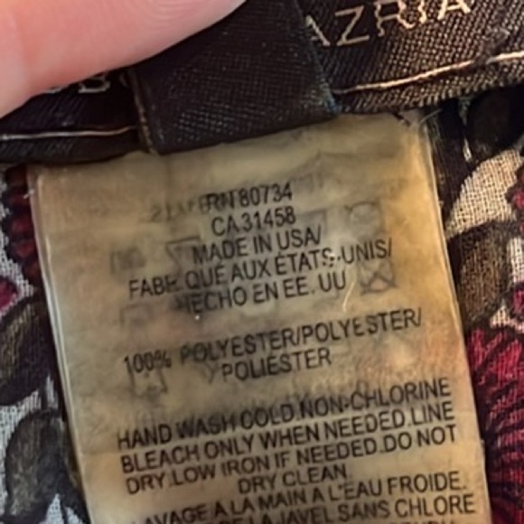 bcbgmaxazria | Purple & Gray Floral Flowy Georgette One Size Kimono Style Top - Picture 6 of 6